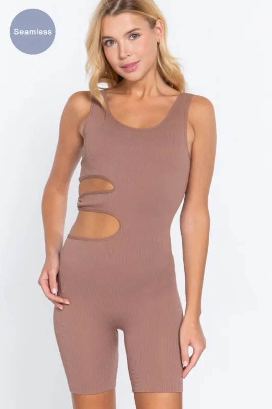 Suave Cut-out Seamless Romper made by C.C