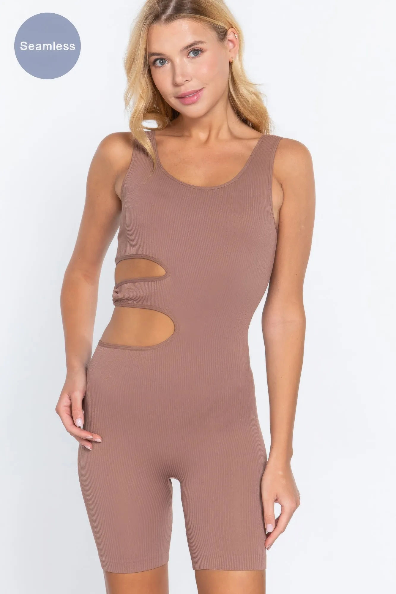 Suave Cut-out Seamless Romper sold by Gigi Laurent