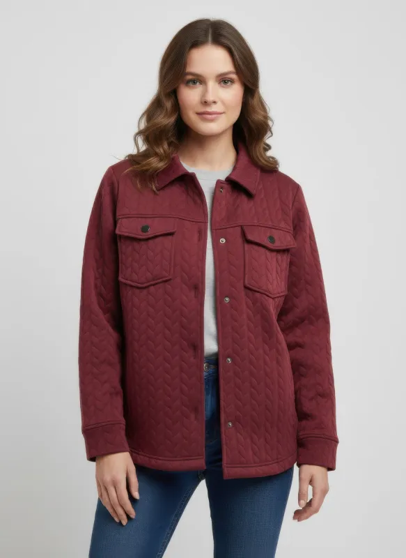 Onque Casual Textured Jacket made by Gigi Laurent