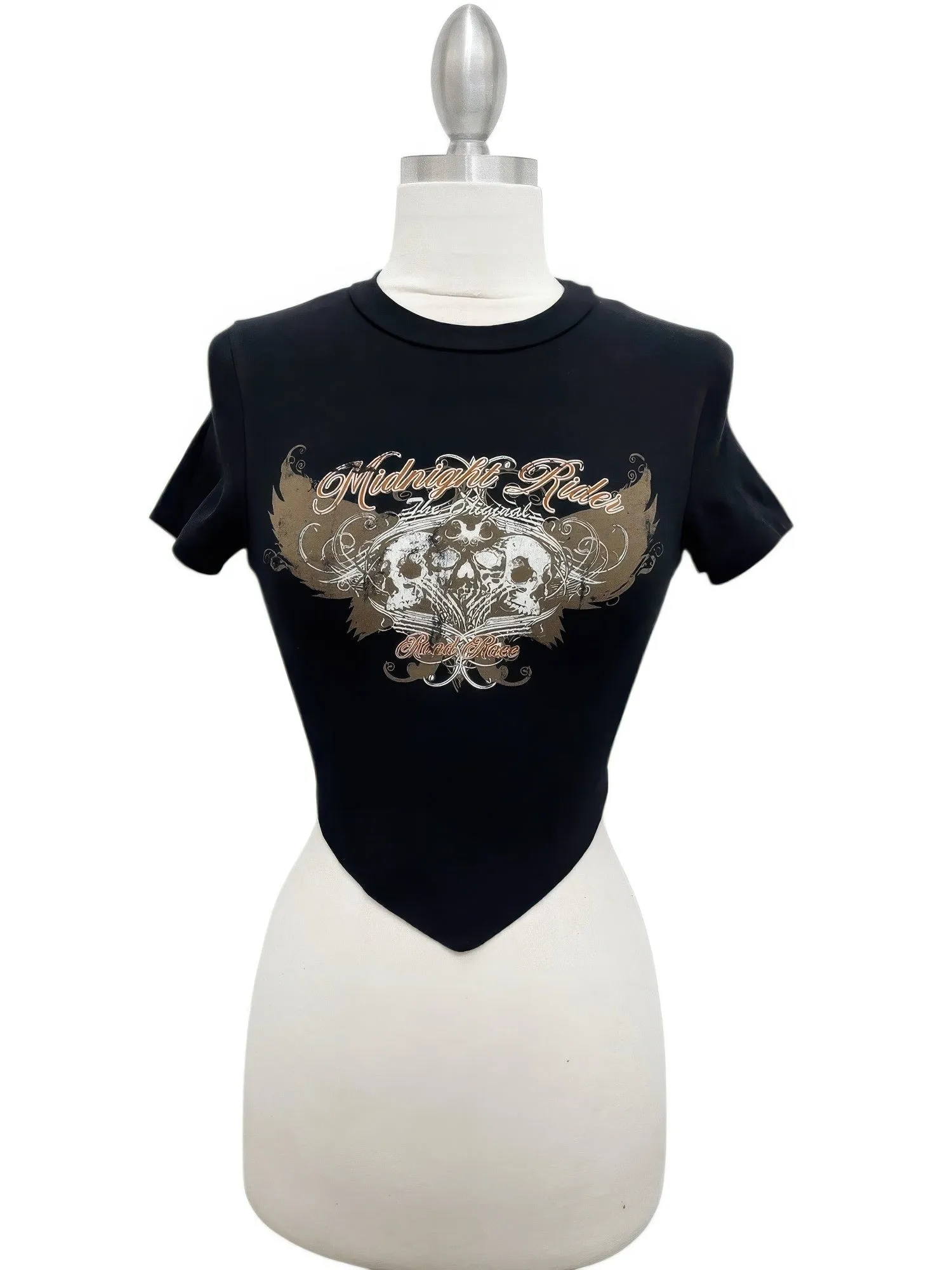 Midnight Rider Graphic Cropped Tee sold by Gigi Laurent product image thumbnail 2