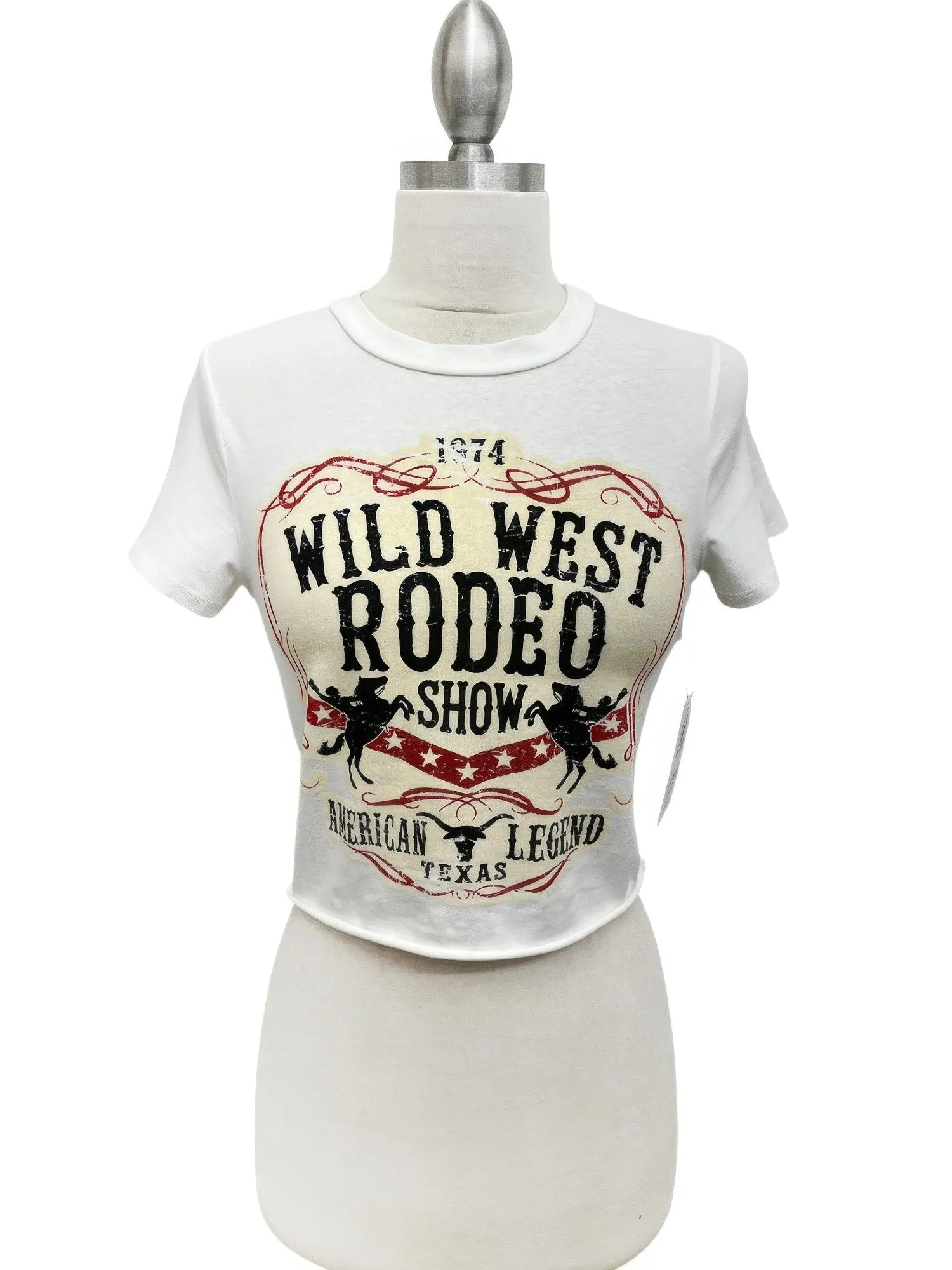 Wild West Rodeo Graphic Crop Tee sold by Gigi Laurent product image thumbnail 2