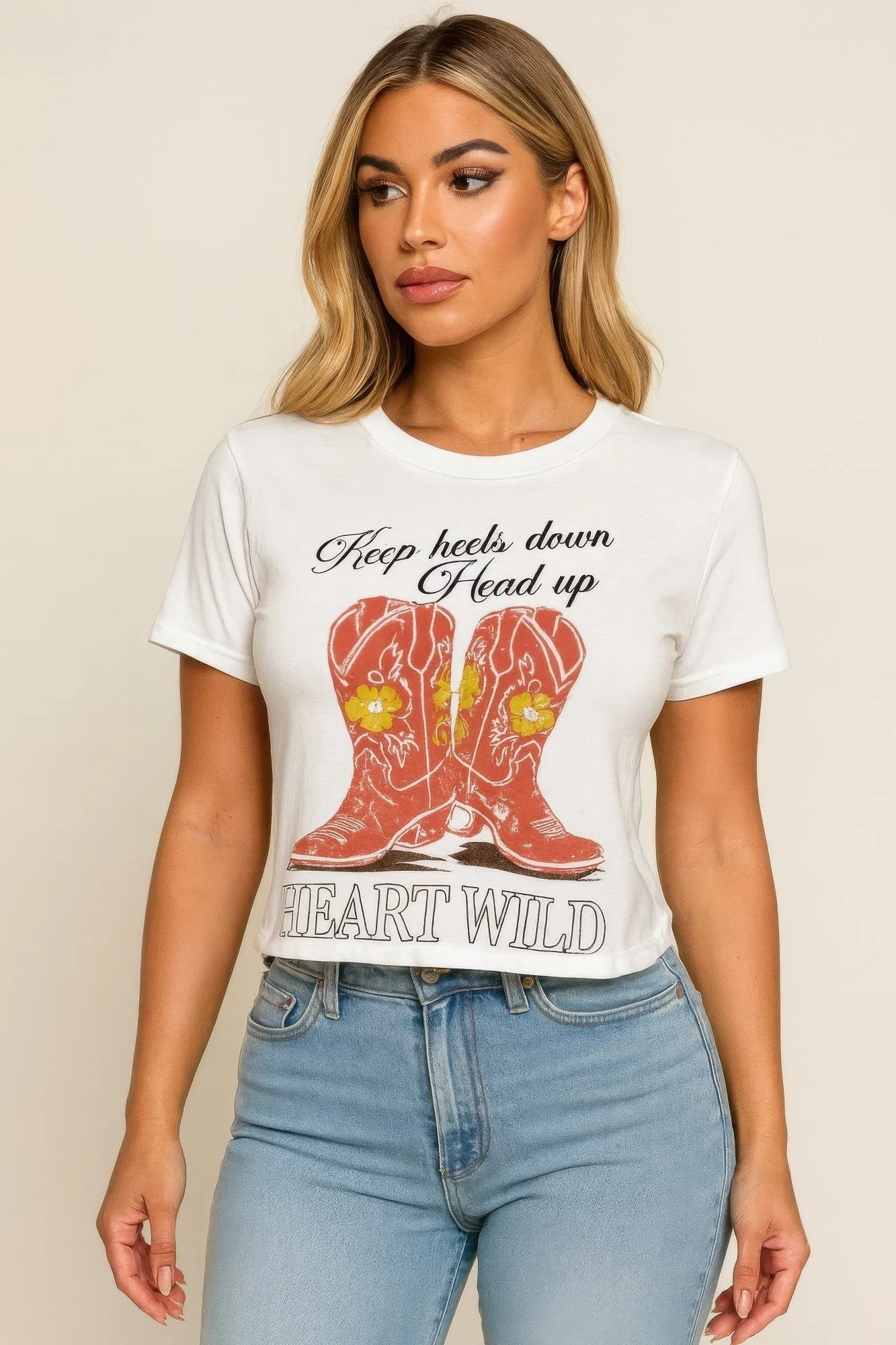 Wild Heart Cowgirl Graphic Tee sold by Gigi Laurent