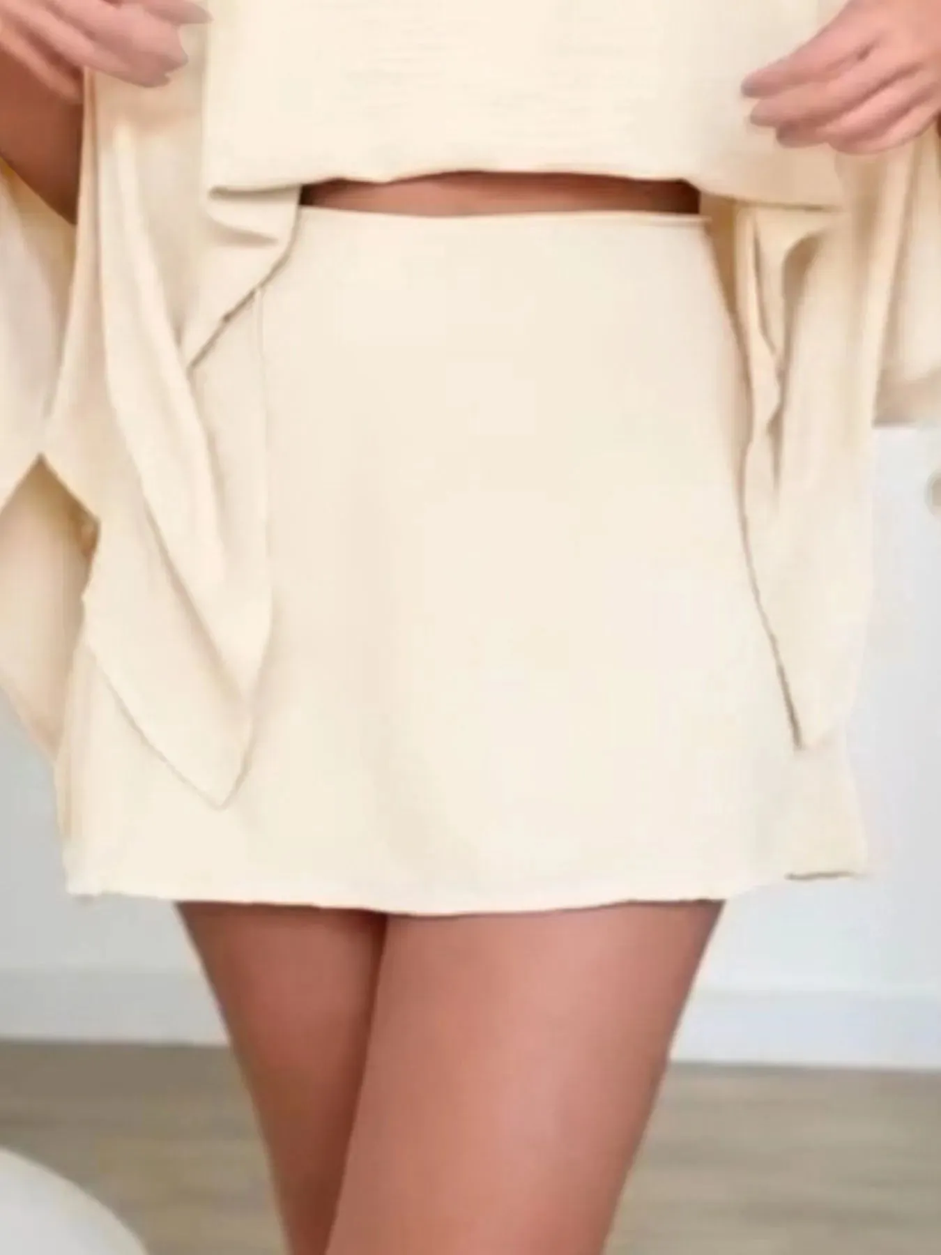 Side Slit Top and Mini Skirt Set sold by Gigi Laurent product image thumbnail 5