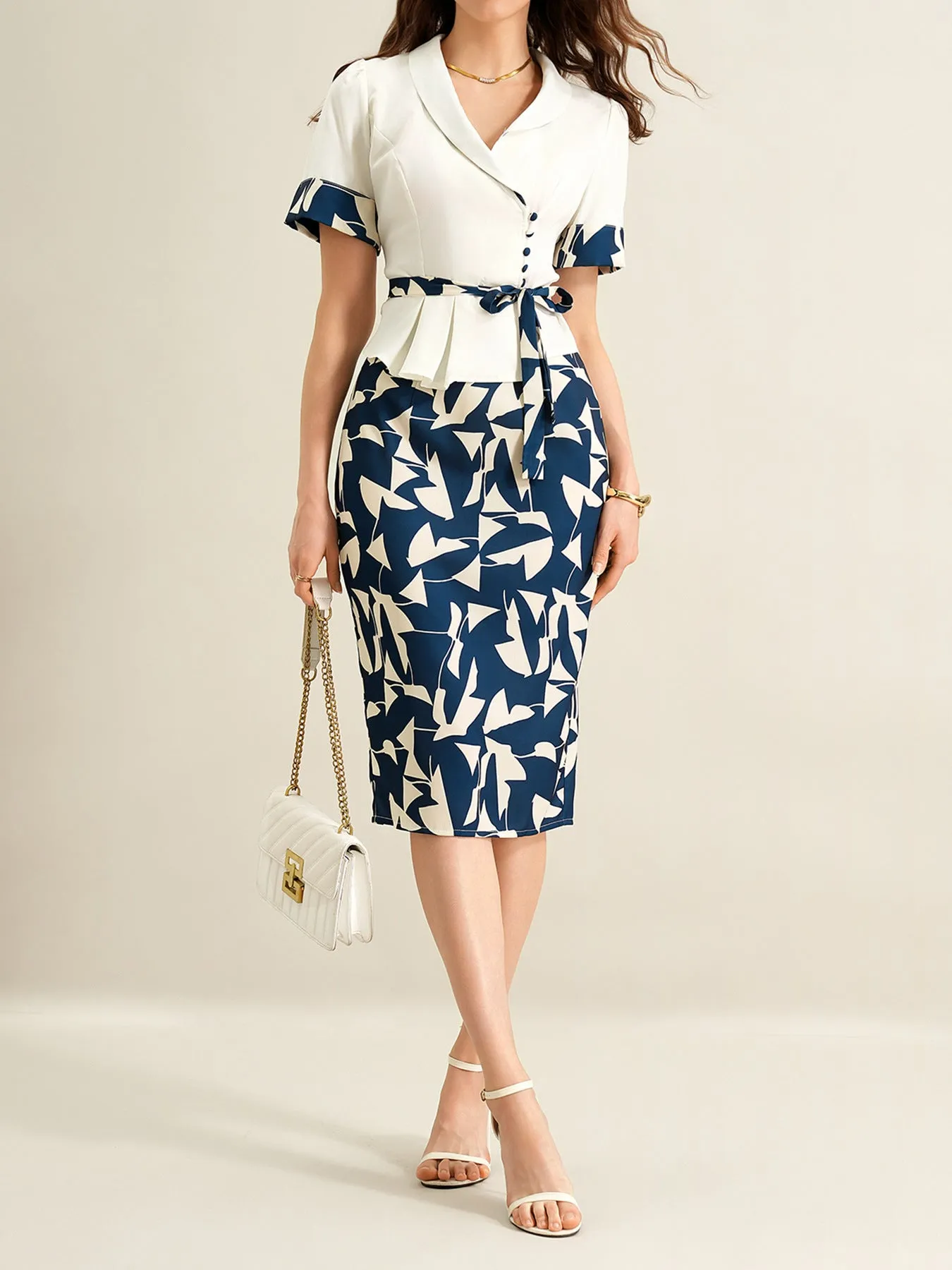 Short Sleeve Top and Skirt Set sold by Gigi Laurent product image thumbnail 3