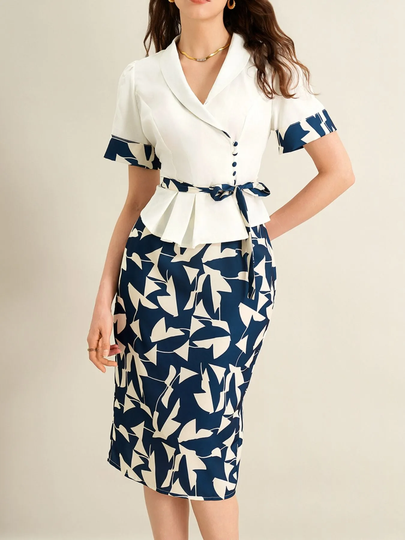 Short Sleeve Top and Skirt Set sold by Gigi Laurent product image thumbnail 5