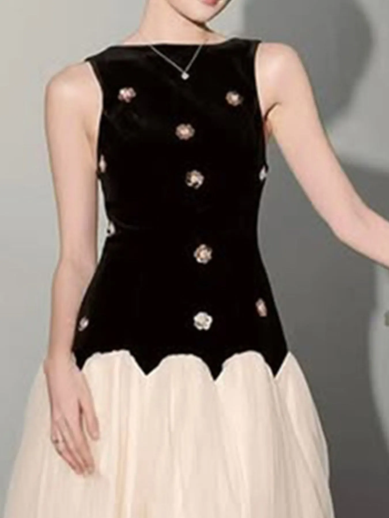 Sleeveless Tulle Maxi Dress sold by Gigi Laurent product image thumbnail 2