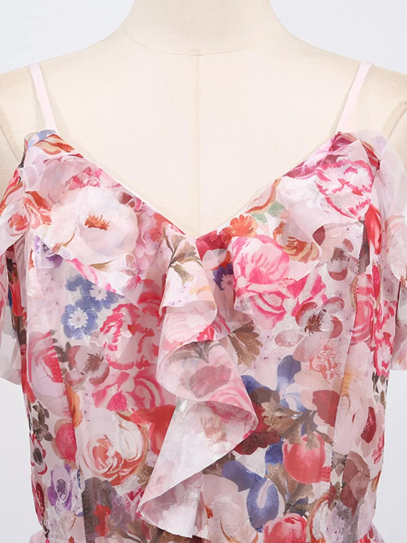 Floral Print Ruffled Maxi Dress sold by Gigi Laurent product image thumbnail 2