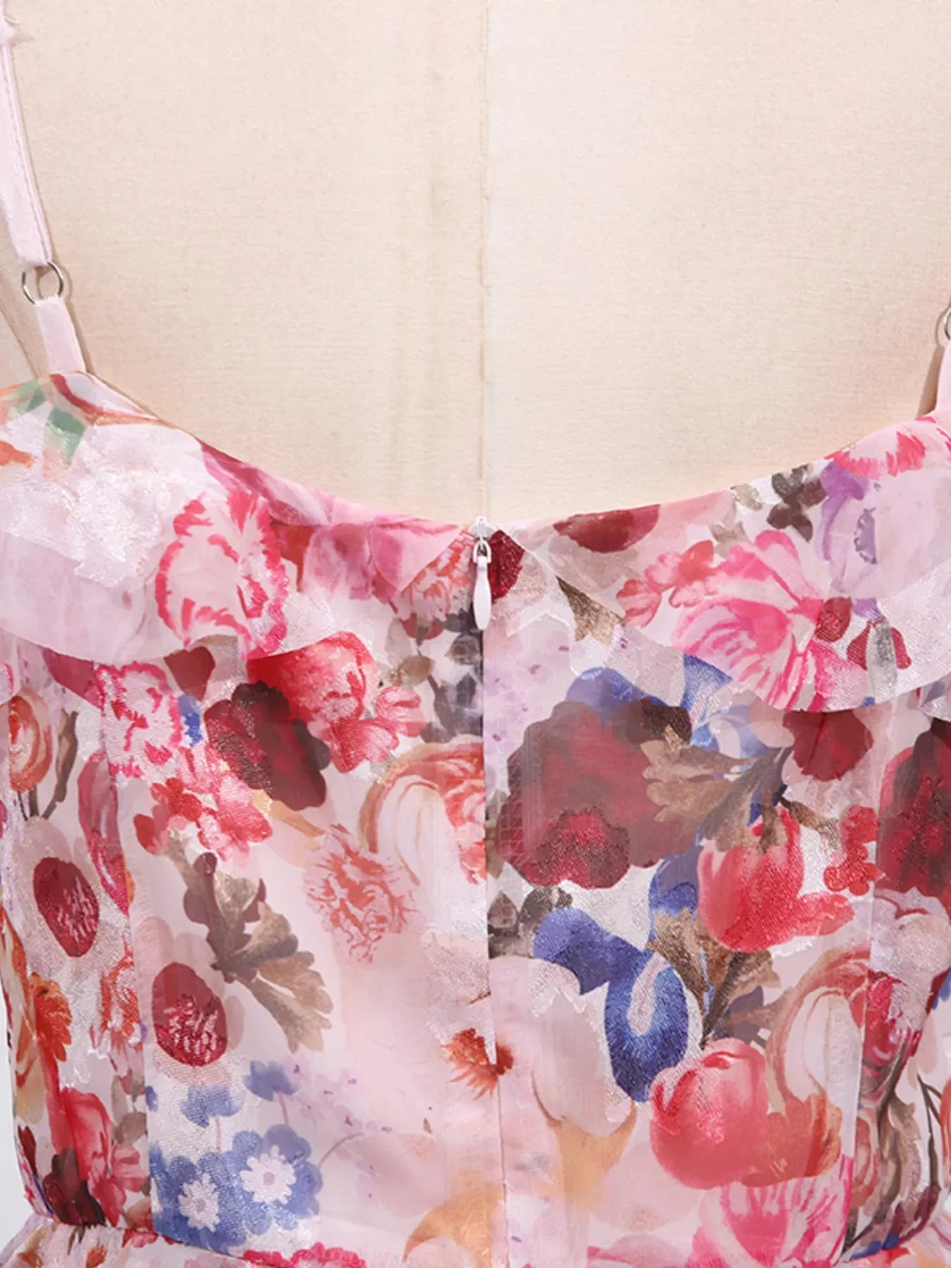 Floral Print Ruffled Maxi Dress sold by Gigi Laurent product image thumbnail 3