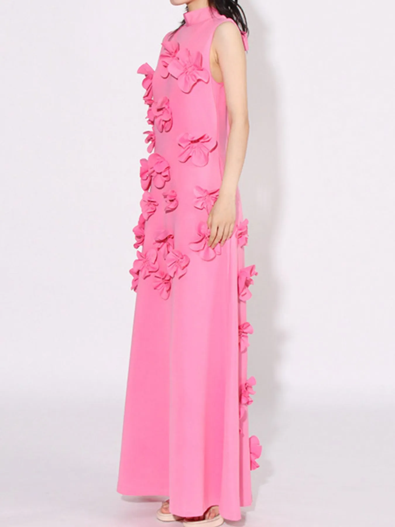 Floral Applique Sleeveless Maxi Dress sold by Gigi Laurent product image thumbnail 3