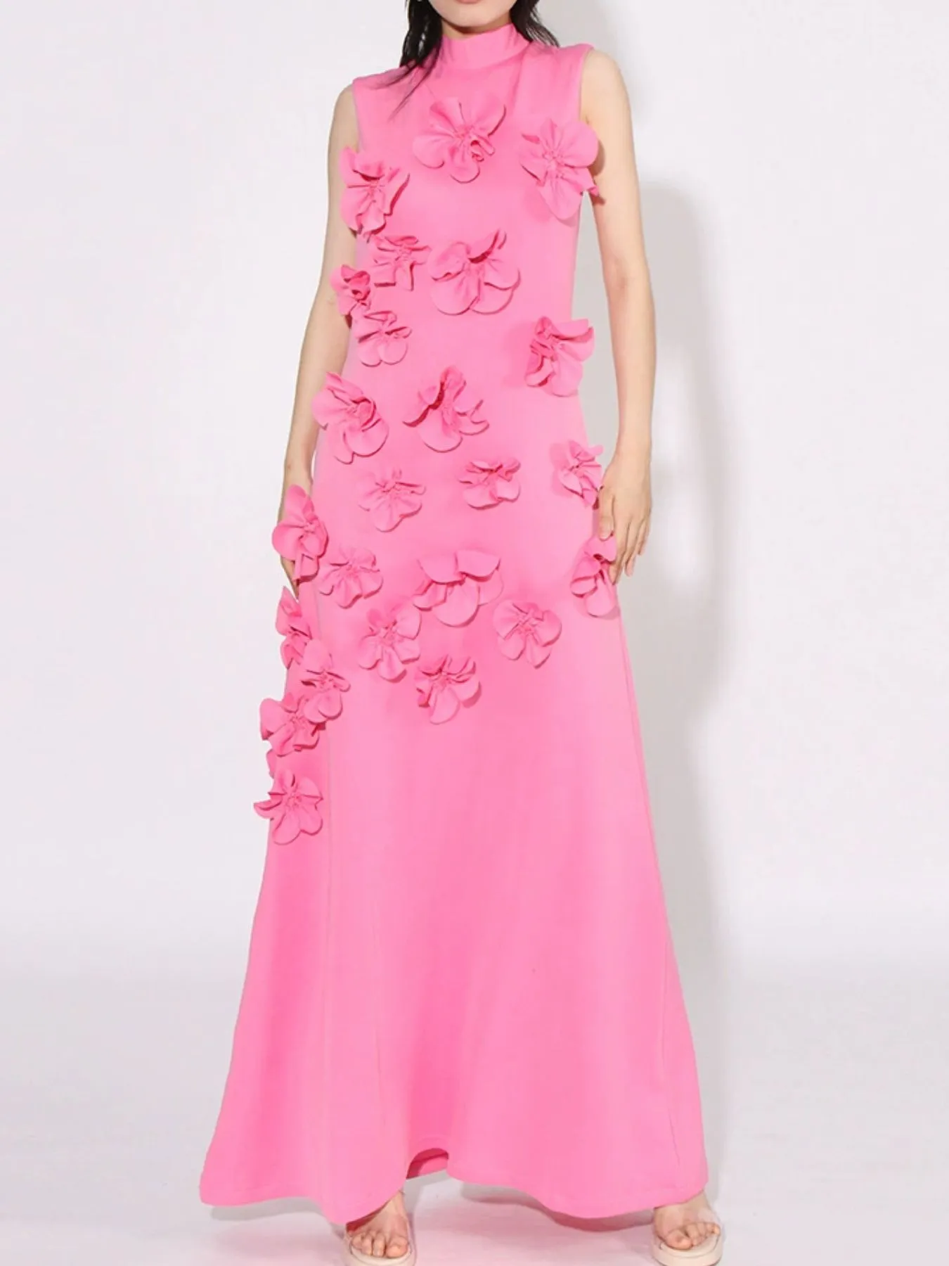 Floral Applique Sleeveless Maxi Dress sold by Gigi Laurent