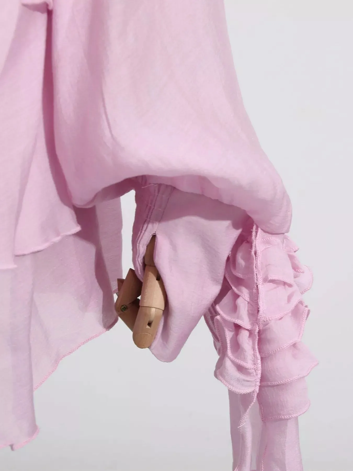 Ruffled Long Sleeve Mini Dress sold by Gigi Laurent product image thumbnail 3