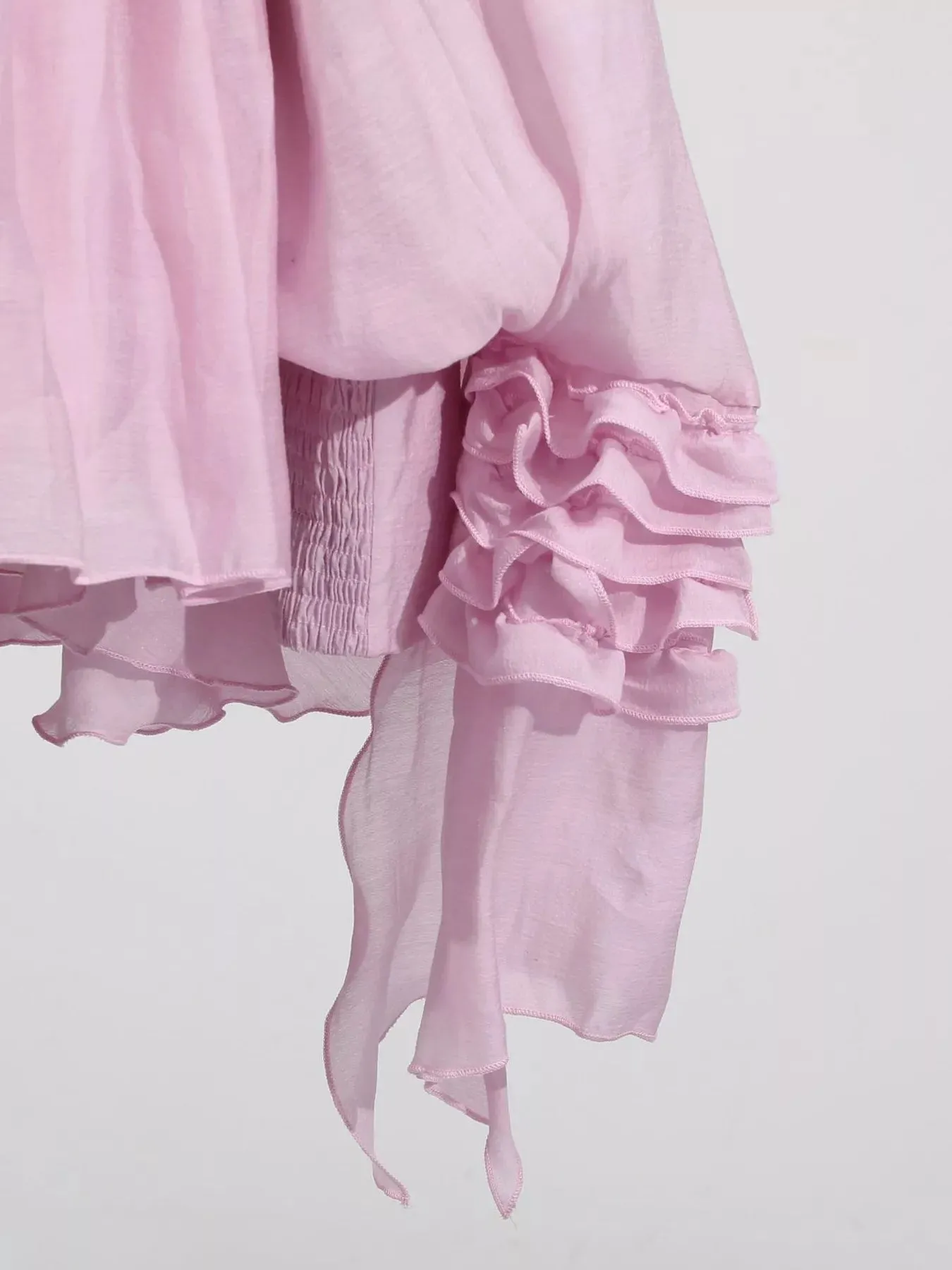 Ruffled Long Sleeve Mini Dress sold by Gigi Laurent product image thumbnail 4