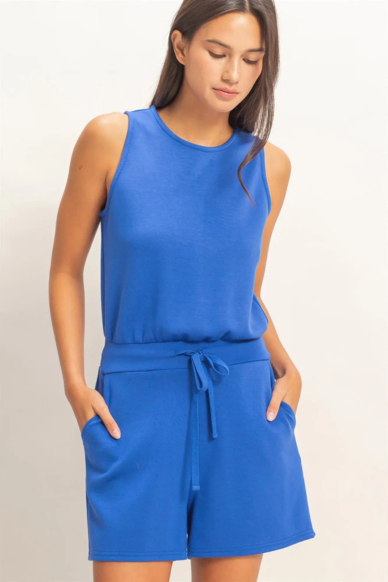 Drawstring Waist Sleeveless Romper sold by Gigi Laurent product image thumbnail 3