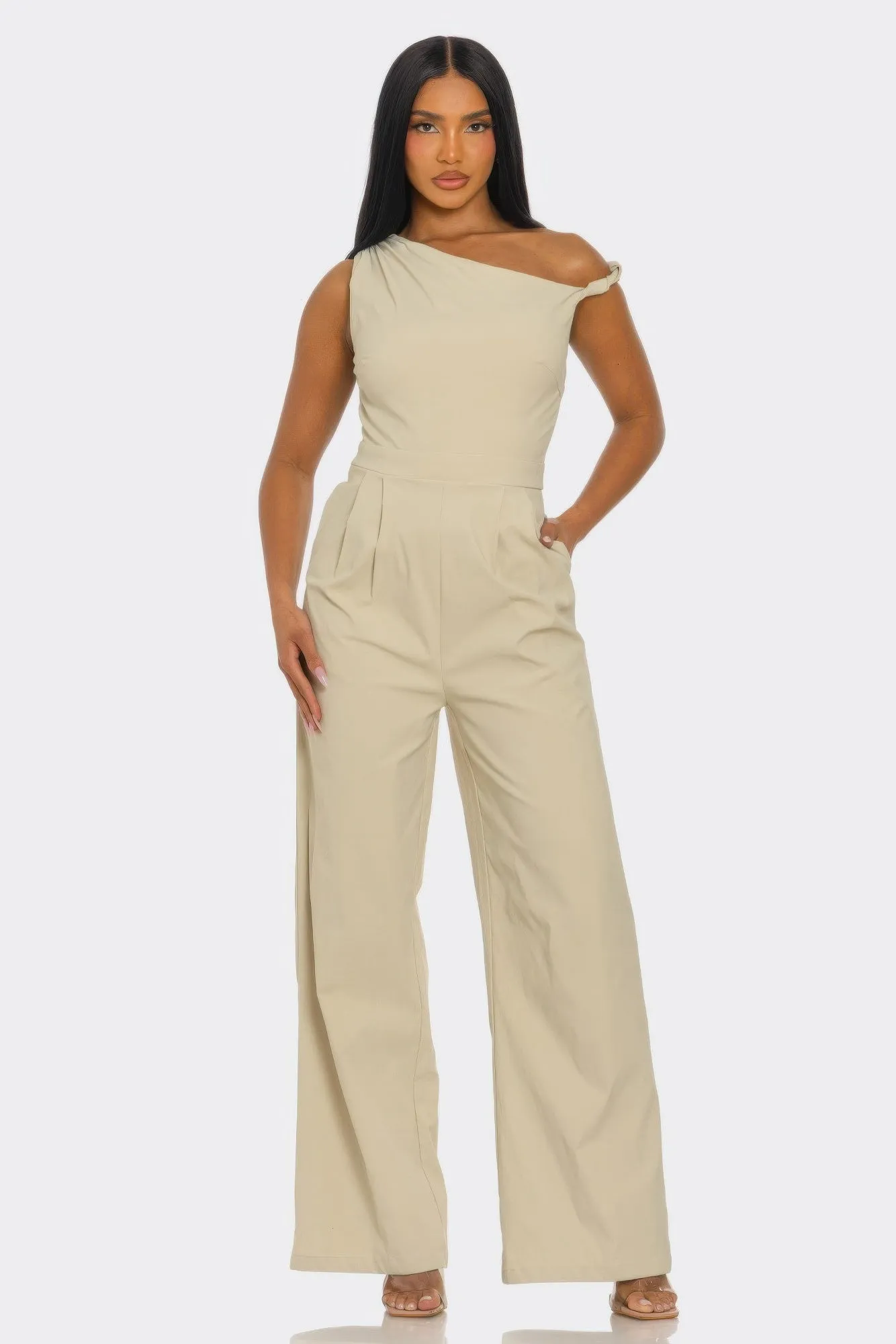 Chic Poise One-shoulder Jumpsuit sold by Gigi Laurent product image thumbnail 5