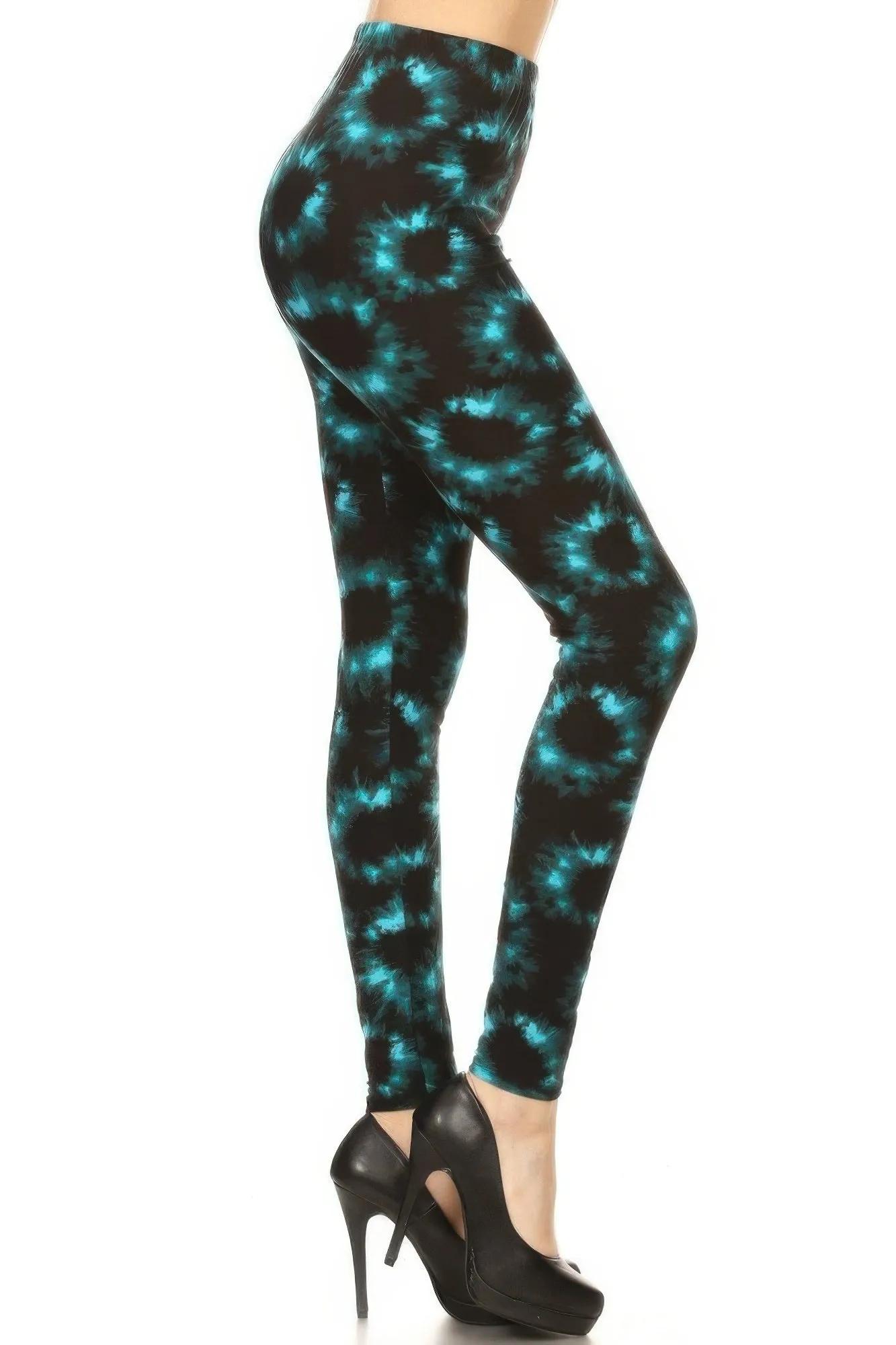 Tie Dye Rinted, Full Length, High Waisted Leggings sold by Gigi Laurent product image thumbnail 2