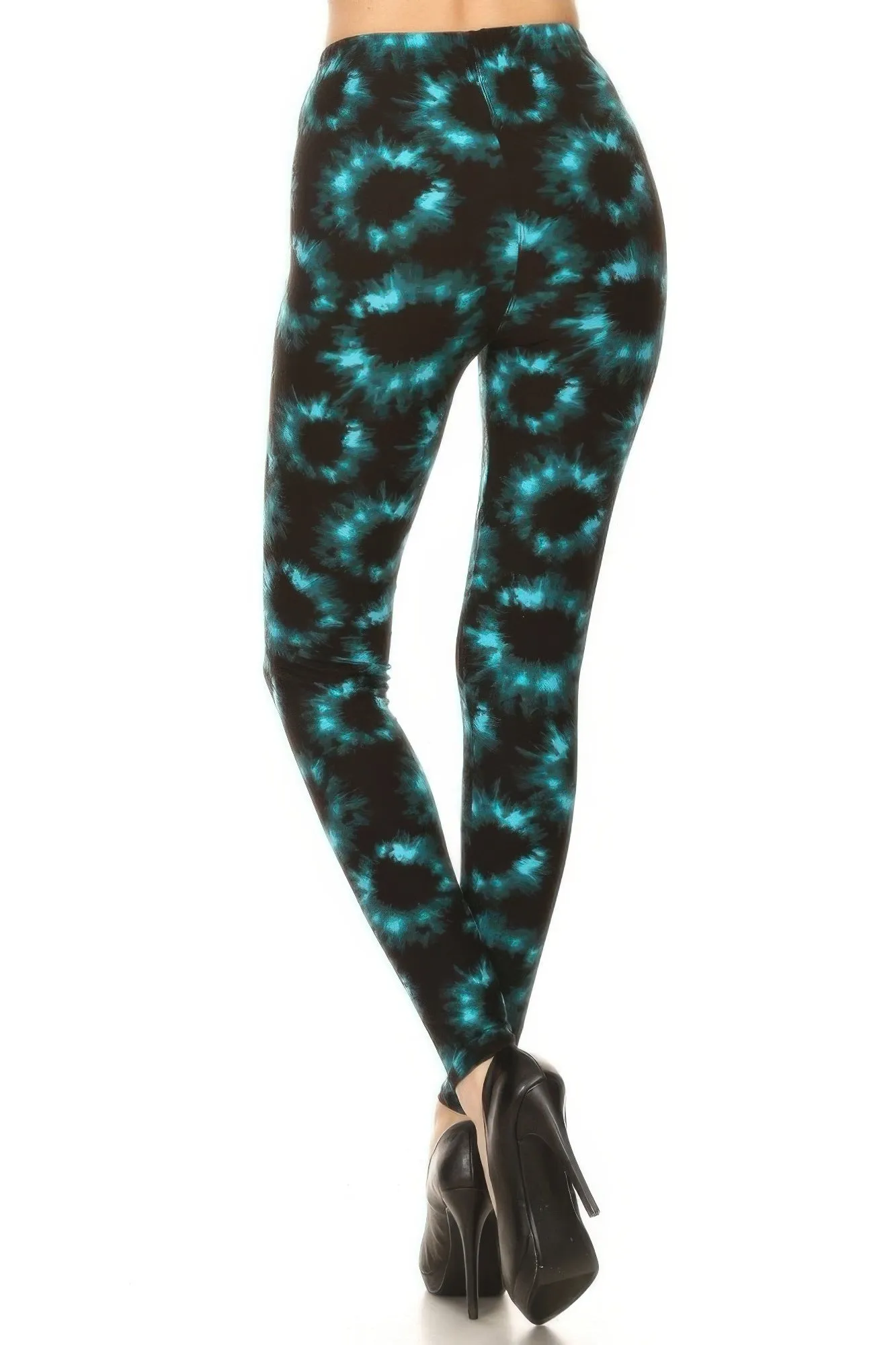 Tie Dye Rinted, Full Length, High Waisted Leggings sold by Gigi Laurent product image thumbnail 3
