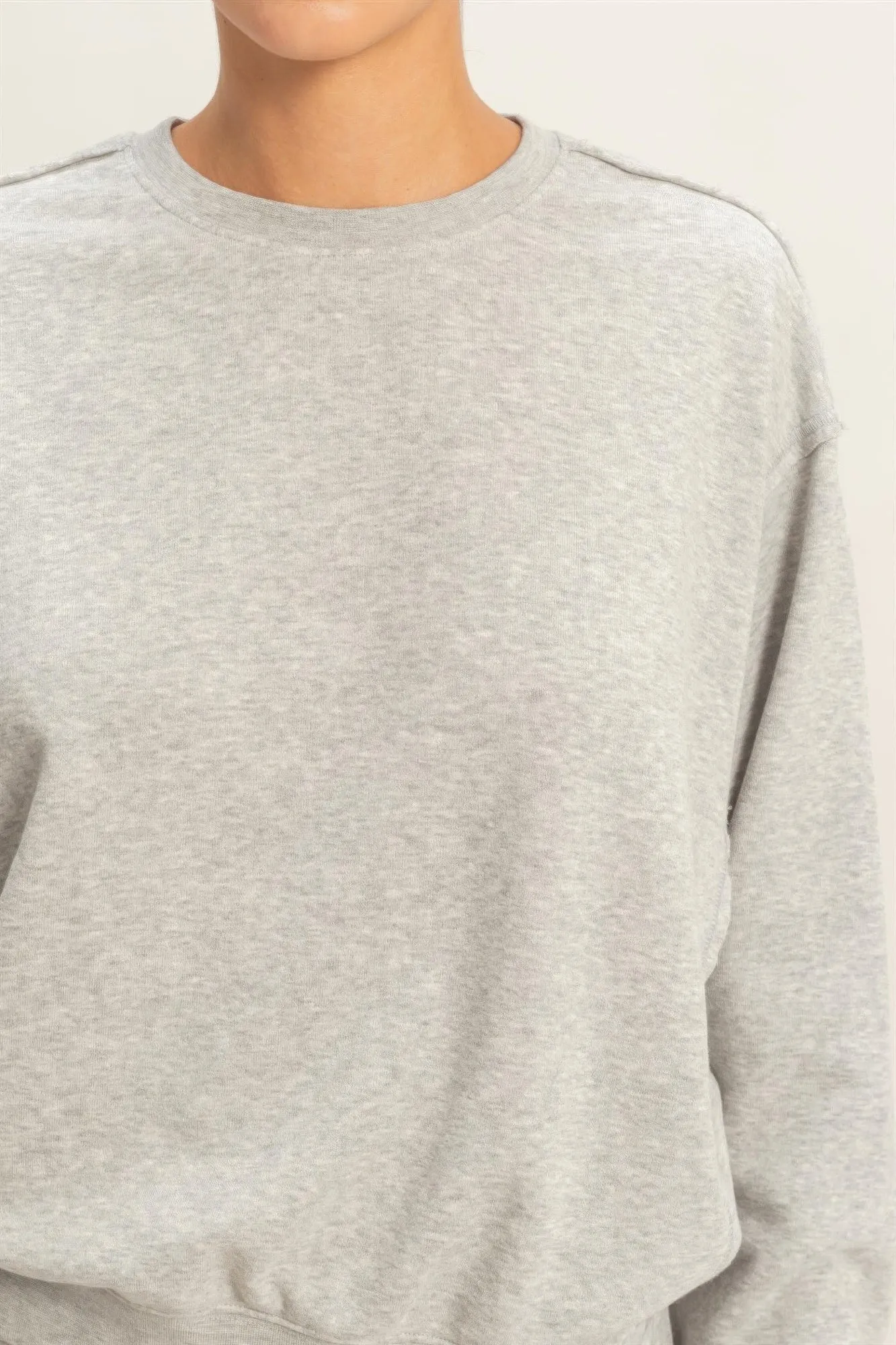 Raw Edge Detail Burnout Sweatshirt sold by Gigi Laurent product image thumbnail 4