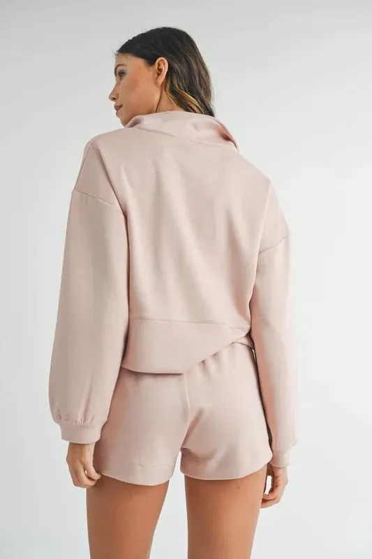 MABLE Half Zip Sweatshirt and Shorts Set sold by Gigi Laurent product image thumbnail 4