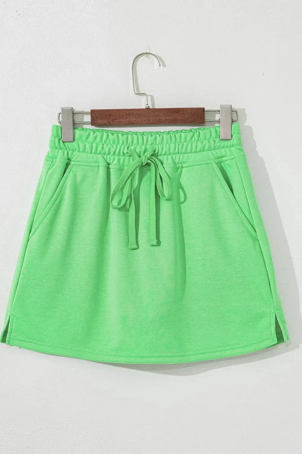 Drawstring Solid Mini Skort sold by Gigi Laurent product image thumbnail 5