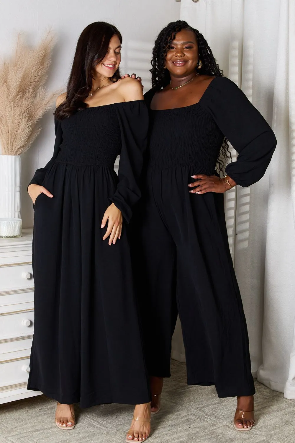 Double Take Square Neck Jumpsuit with Pockets sold by Gigi Laurent product image thumbnail 2