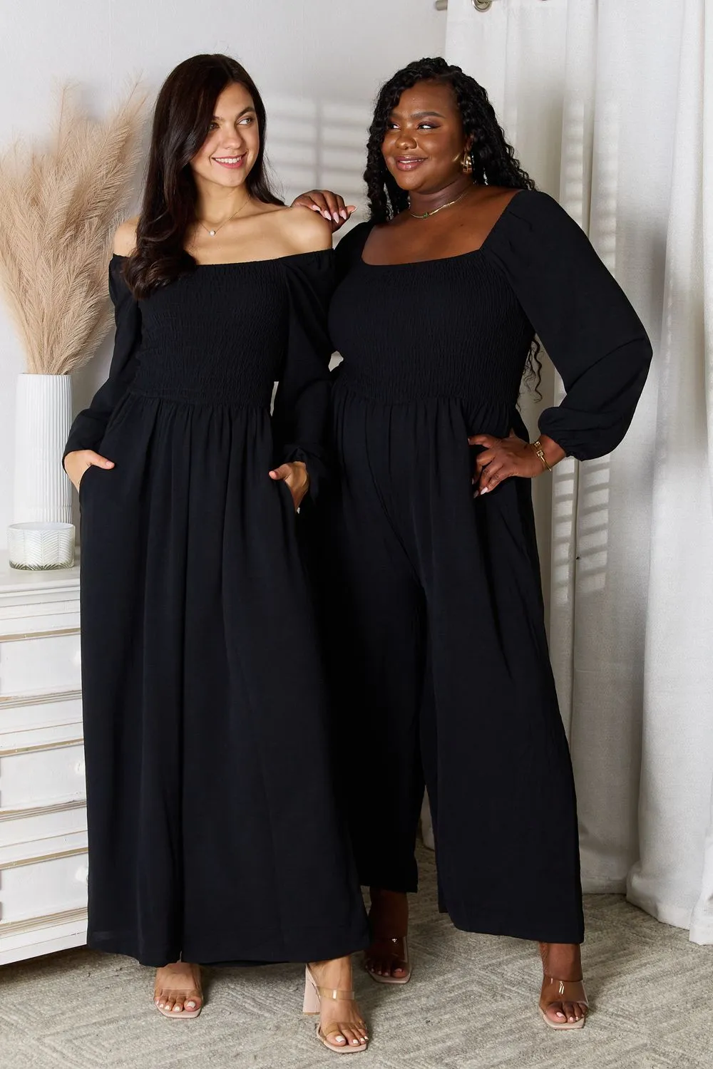 Double Take Square Neck Jumpsuit with Pockets sold by Gigi Laurent product image thumbnail 3