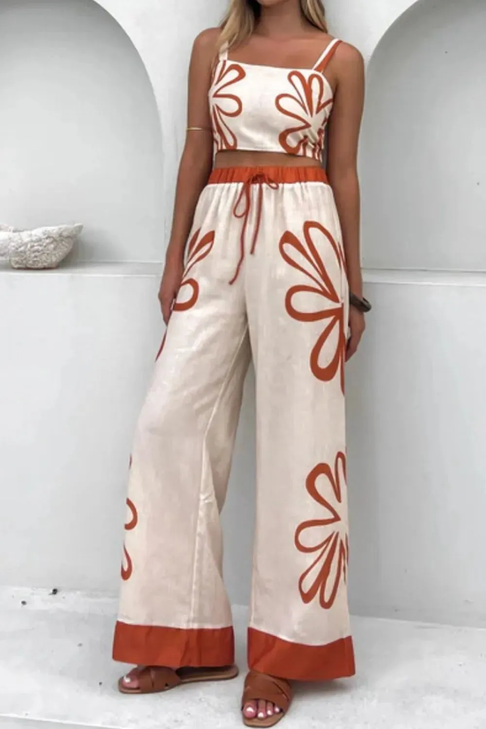 Smocked Square Neck Cami and Pants Set sold by Gigi Laurent product image thumbnail 5