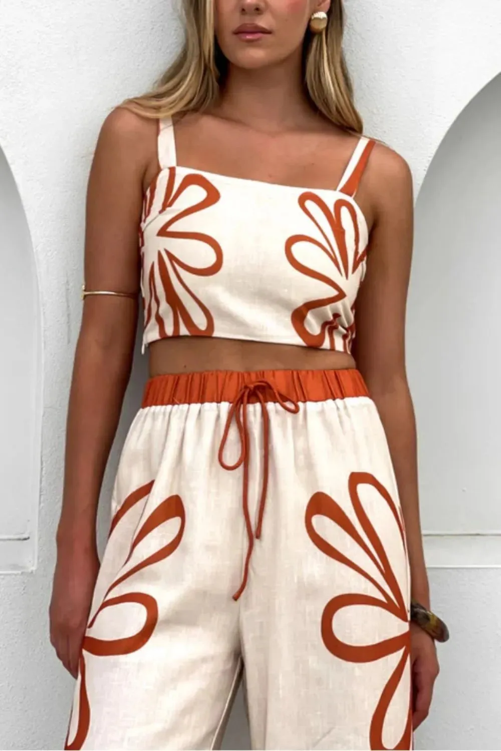 Smocked Square Neck Cami and Pants Set sold by Gigi Laurent product image thumbnail 3