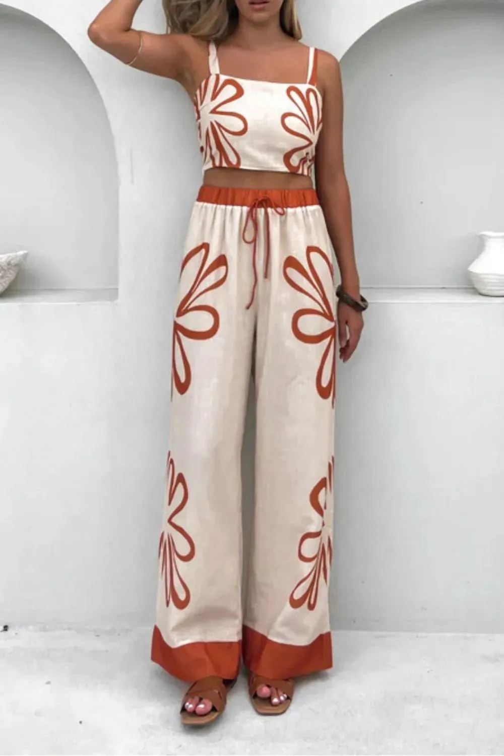 Smocked Square Neck Cami and Pants Set sold by Gigi Laurent product image thumbnail 4