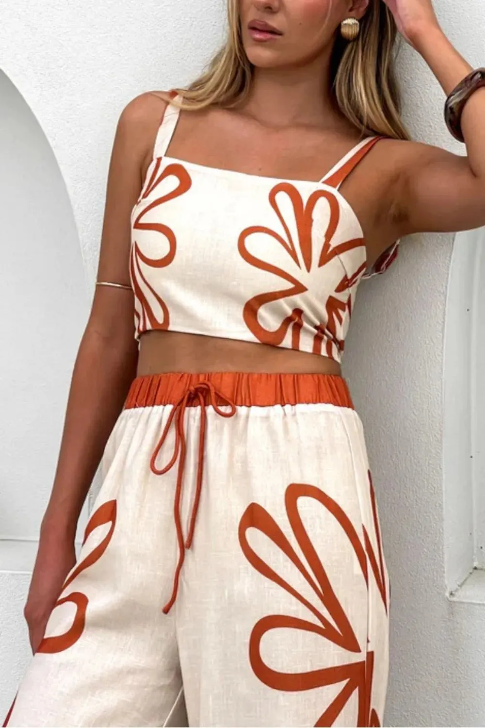 Smocked Square Neck Cami and Pants Set sold by Gigi Laurent product image thumbnail 2