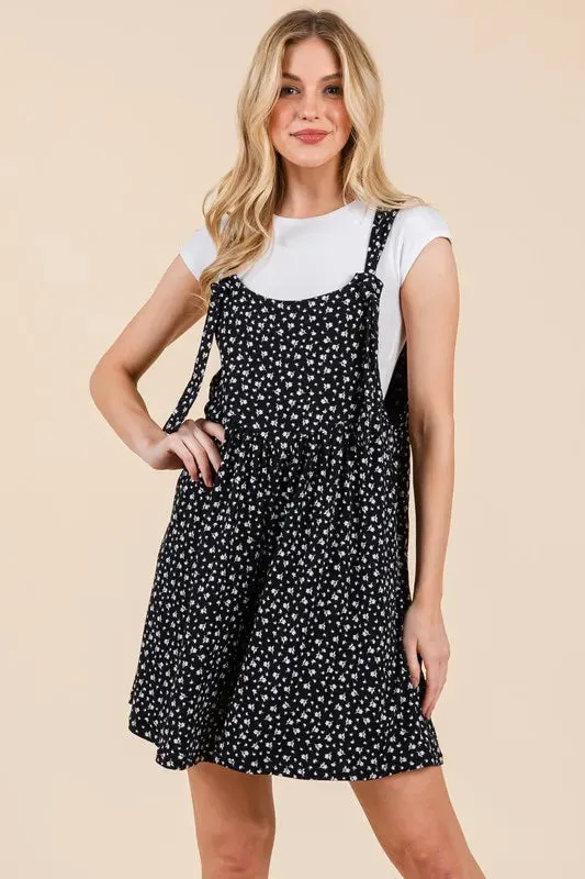 BOMBOM Floral Print Overalls with Pockets sold by Gigi Laurent product image thumbnail 4