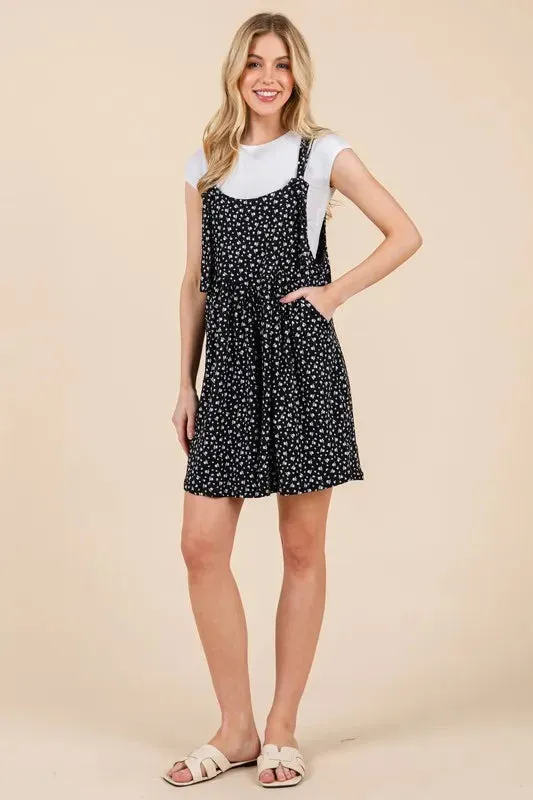 BOMBOM Floral Print Overalls with Pockets sold by Gigi Laurent product image thumbnail 3