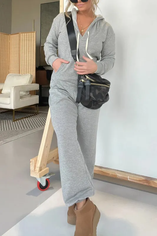 Full Size Drawstring Long Sleeve Jumpsuit made by Trendsi