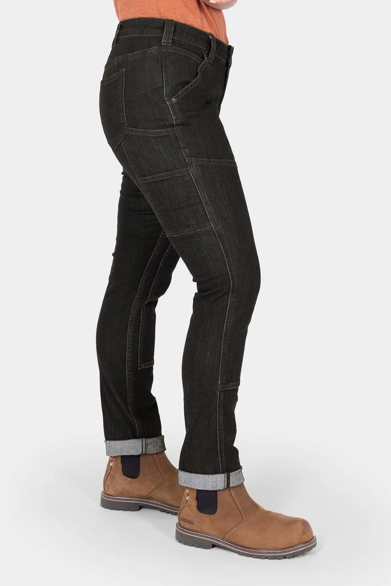 Maven Slim Pant in Heathered Black Graphene sold by Dovetail Workwear product image thumbnail 4