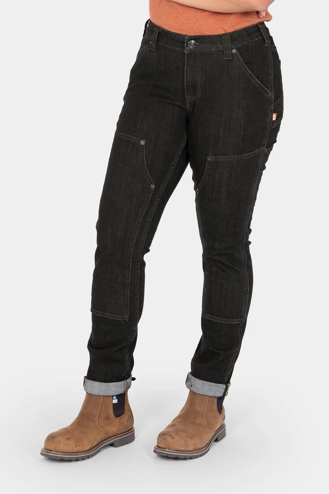 Maven Slim Pant in Heathered Black Graphene sold by Dovetail Workwear