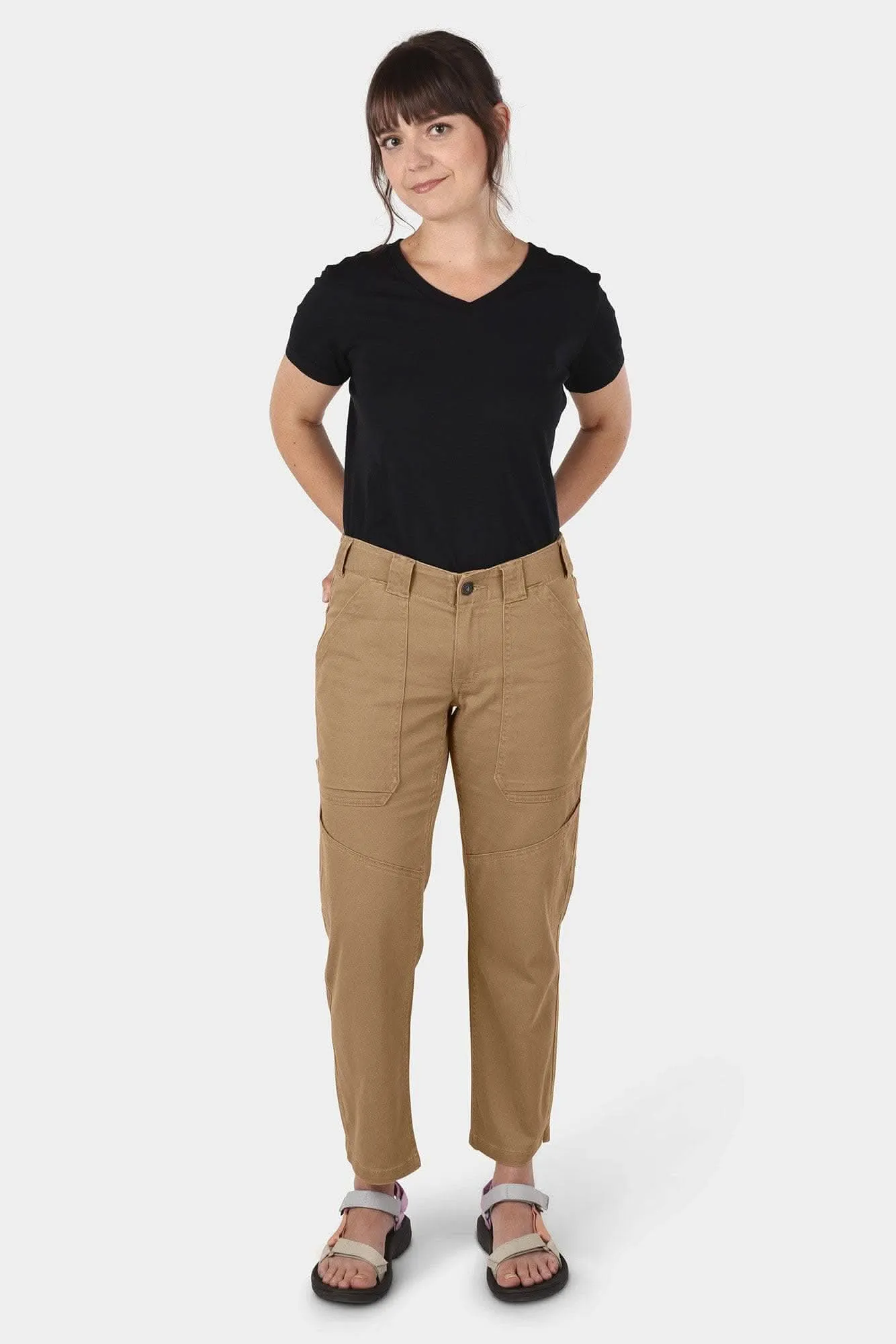 Range Crop Pant in Lightweight Denim sold by Dovetail Workwear product image thumbnail 5
