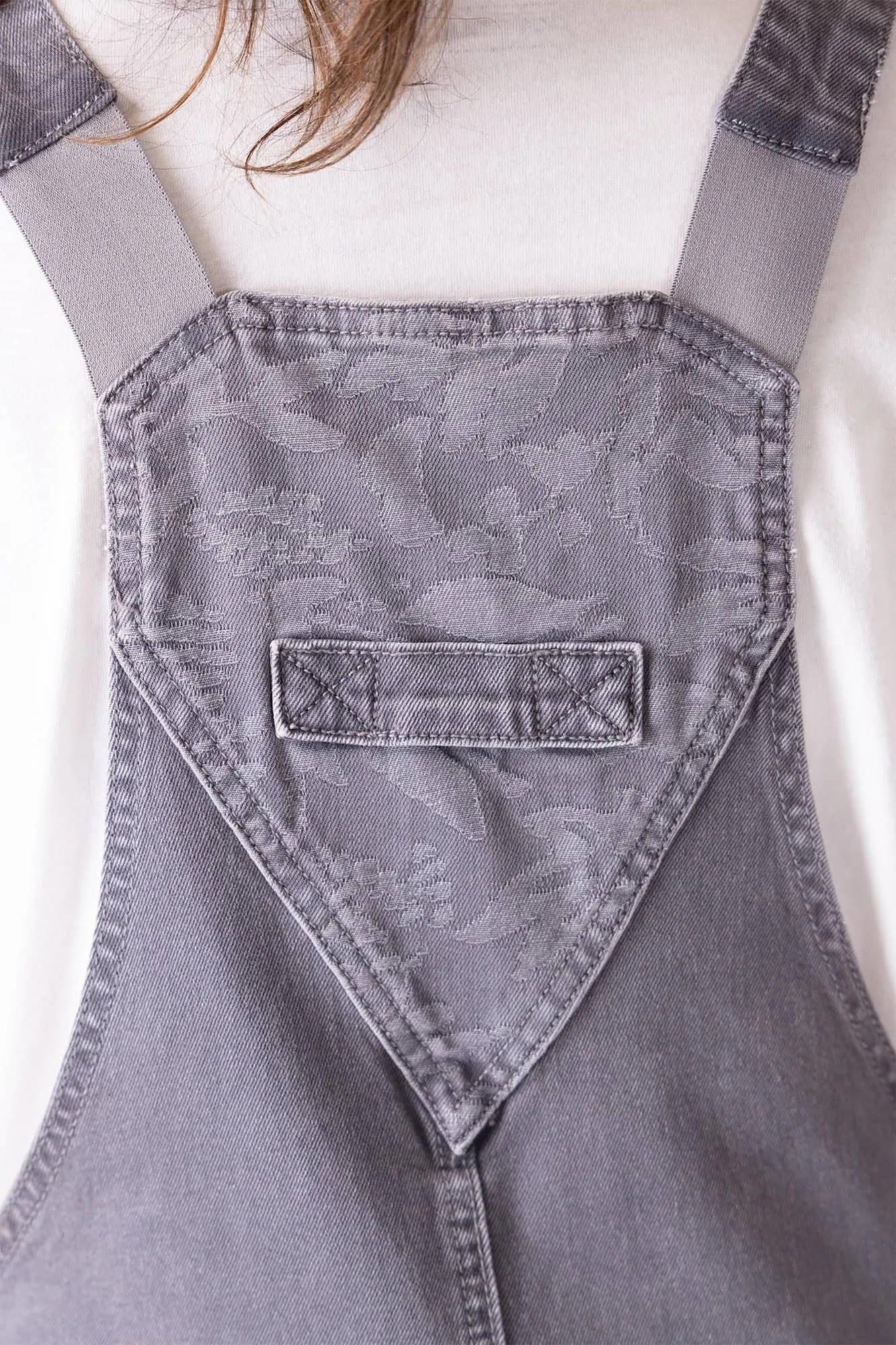 Utility Short Overalls in Driftwood Grey sold by Dovetail Workwear product image thumbnail 5