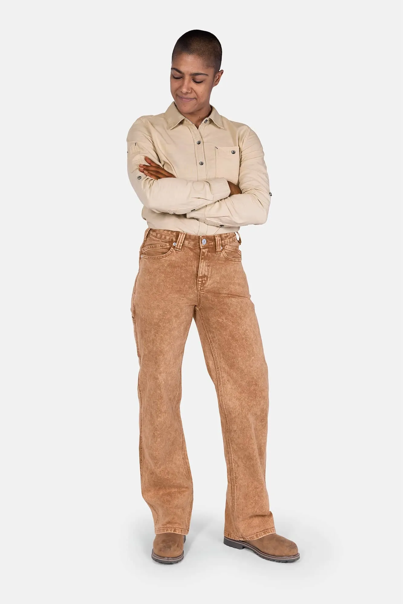 Old School Wide Leg Mineral Wash Jeans sold by Dovetail Workwear product image thumbnail 5