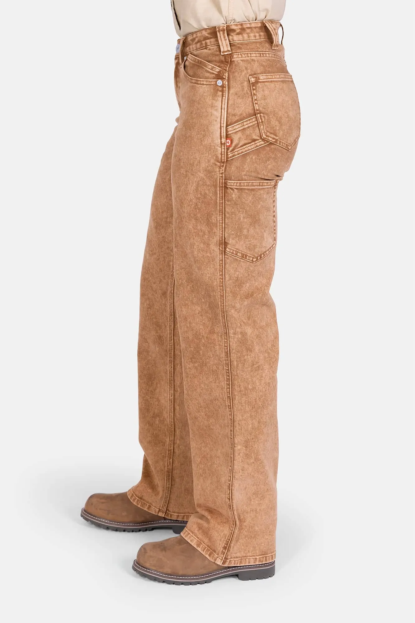 Old School Wide Leg Mineral Wash Jeans sold by Dovetail Workwear product image thumbnail 4