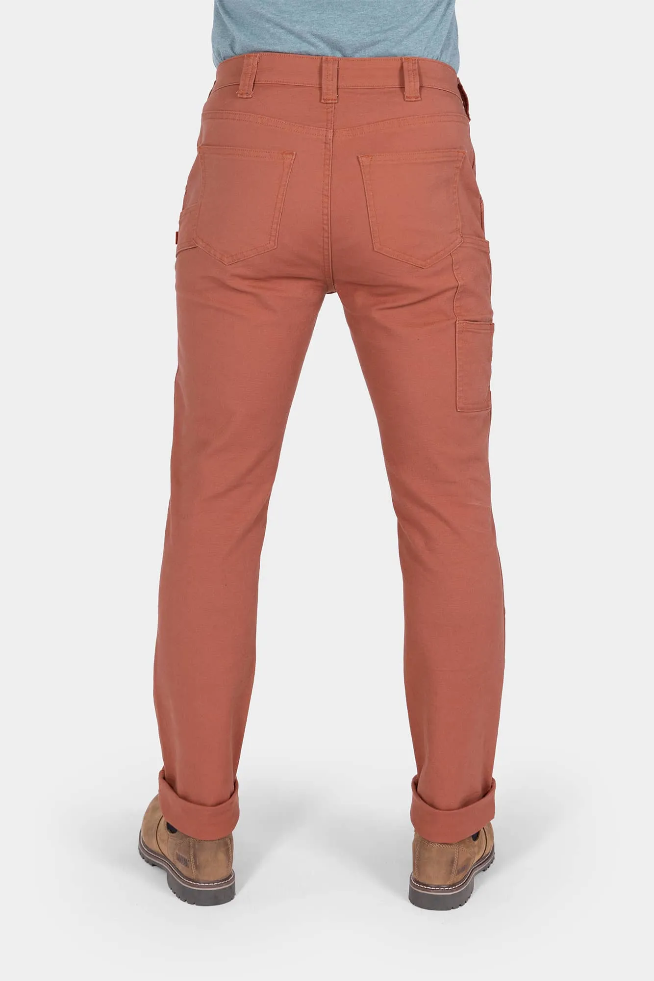 GO TO™ Stretch Canvas Pant in Terracotta sold by Dovetail Workwear product image thumbnail 4