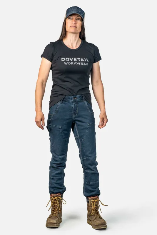 Britt X Pant Power Hemp in Indigo made by Dovetail Workwear