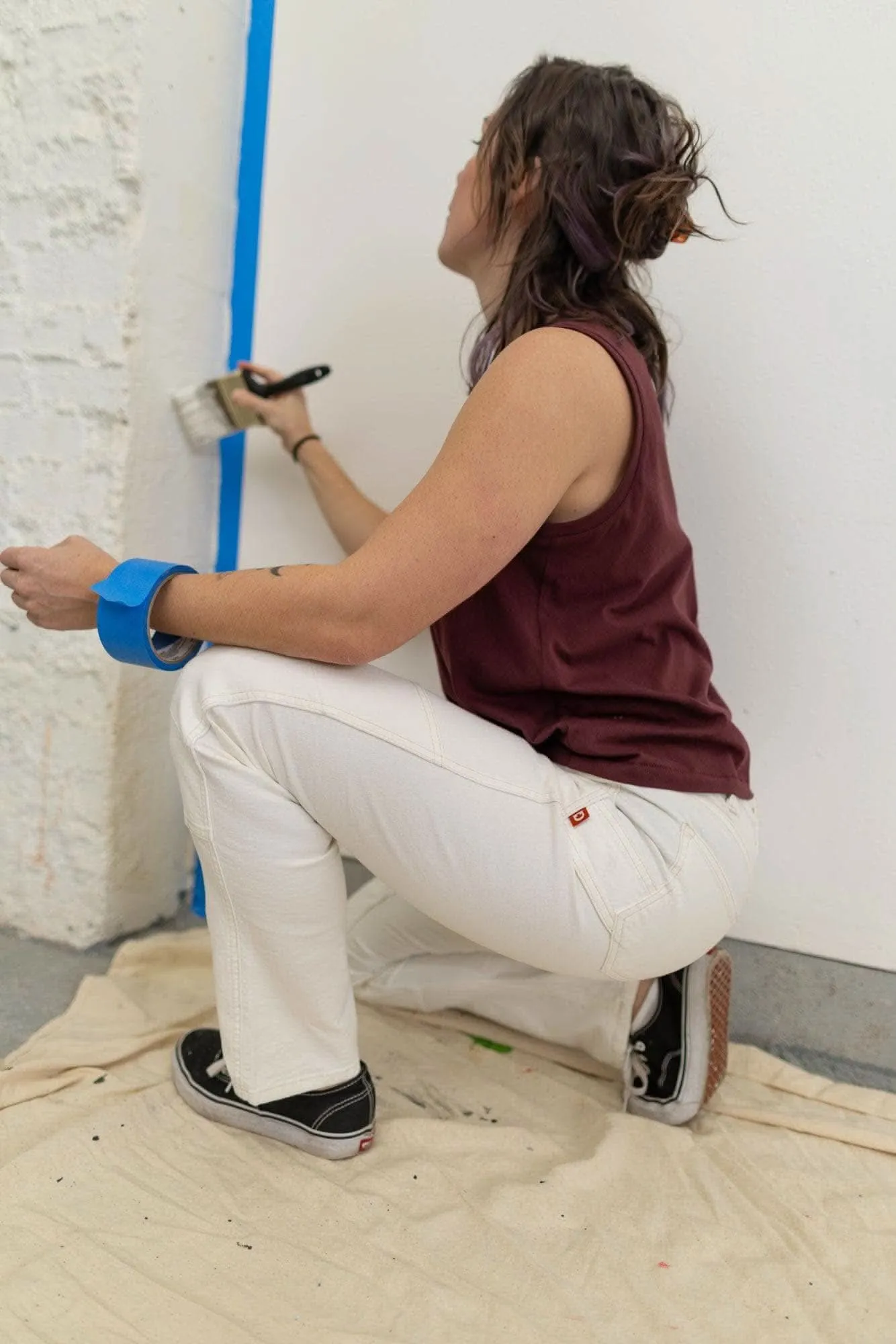 GO TO™ Stretch Canvas Work Pant in Painter's White sold by Dovetail Workwear product image thumbnail 3