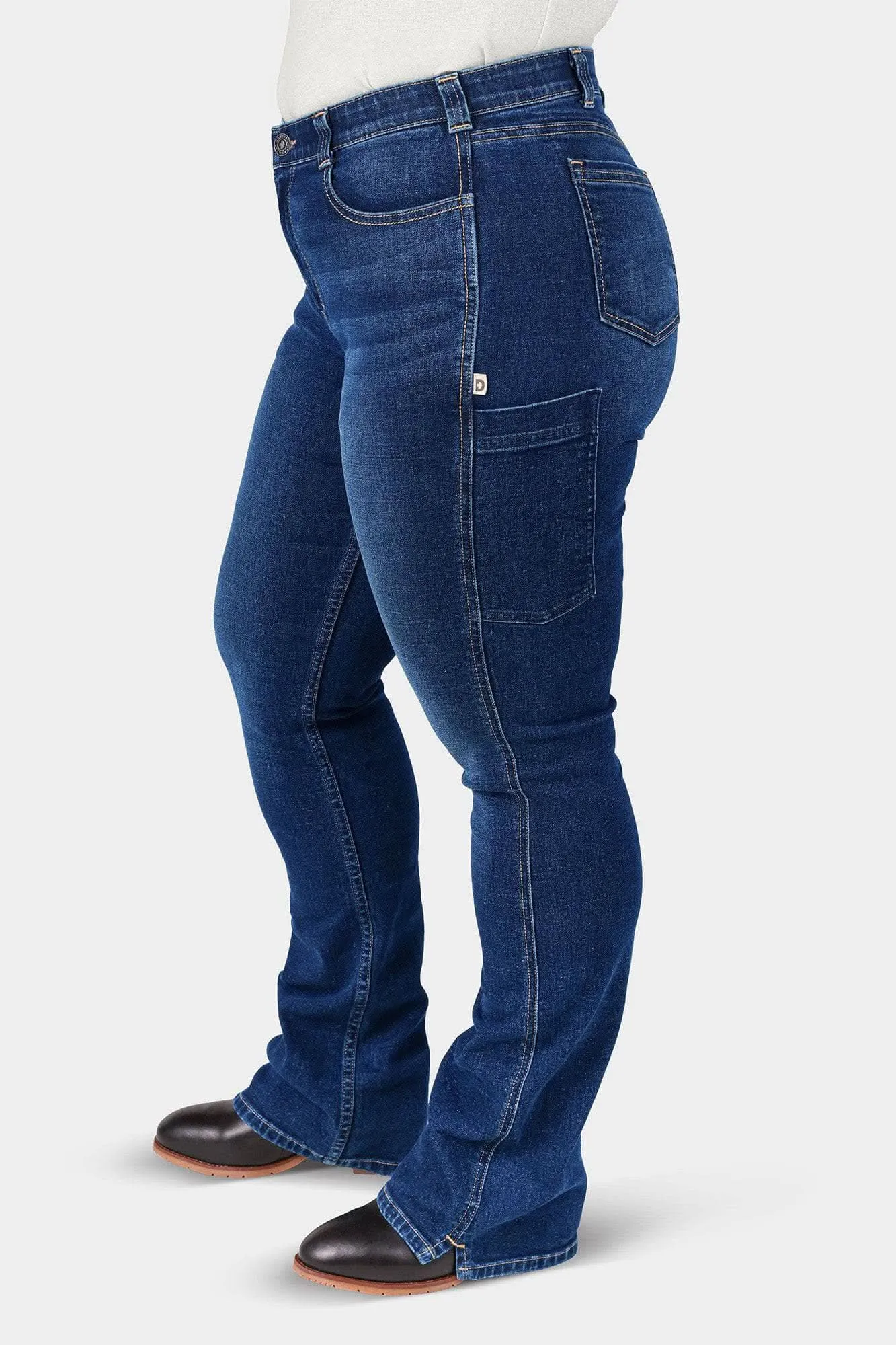 John Deere X Dovetail Workwear Into Town Bootcut Jeans in Indigo Denim sold by Dovetail Workwear product image thumbnail 5