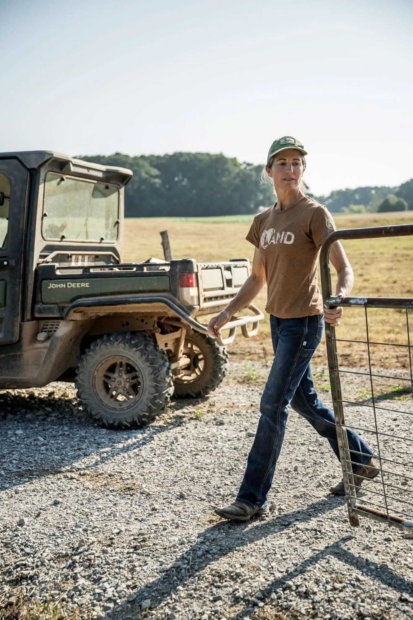 John Deere X Dovetail Workwear Into Town Bootcut Jeans in Indigo Denim sold by Dovetail Workwear product image thumbnail 3