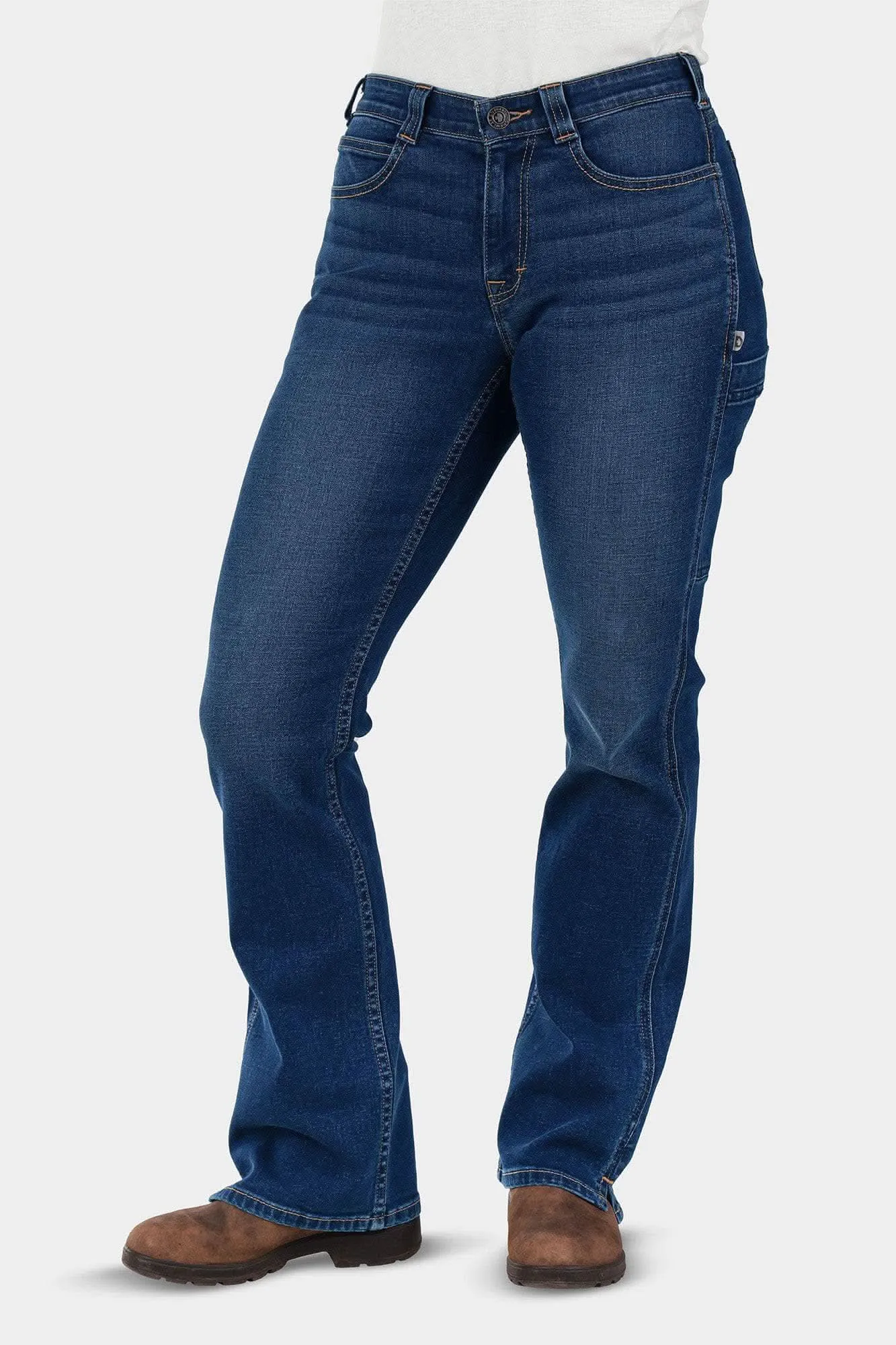 John Deere X Dovetail Workwear Into Town Bootcut Jeans in Indigo Denim sold by Dovetail Workwear product image thumbnail 2