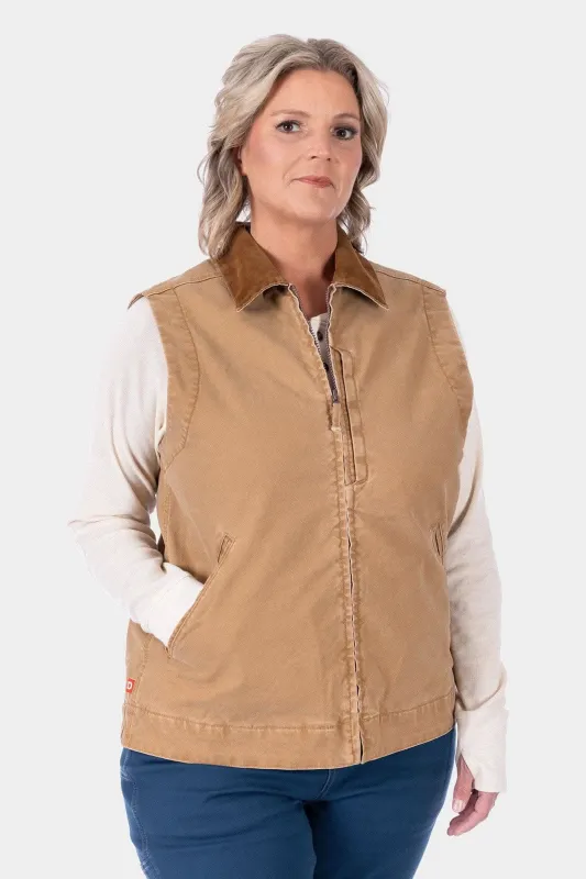 Old School Trucker Vest made by Dovetail Workwear