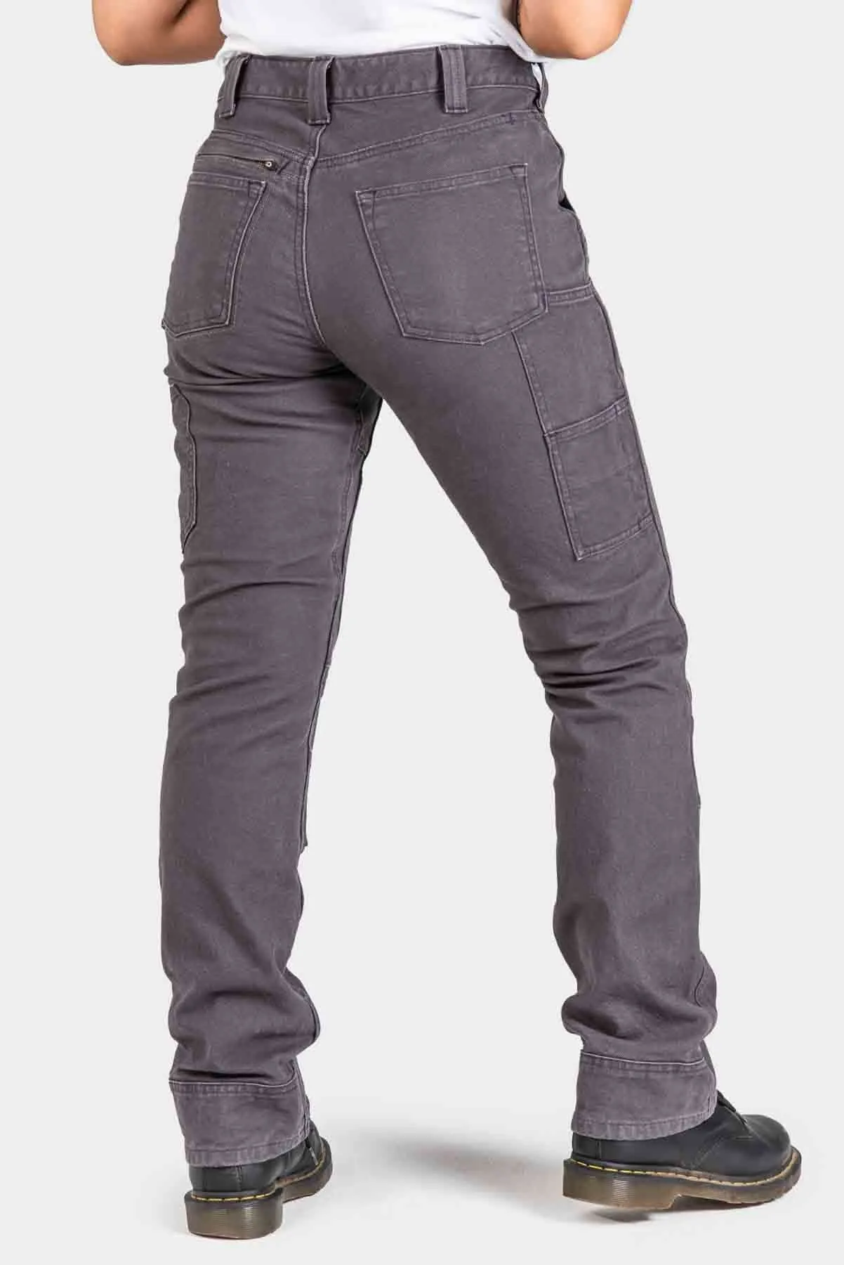Britt Utility Pants in Dark Grey Canvas sold by Dovetail Workwear product image thumbnail 2