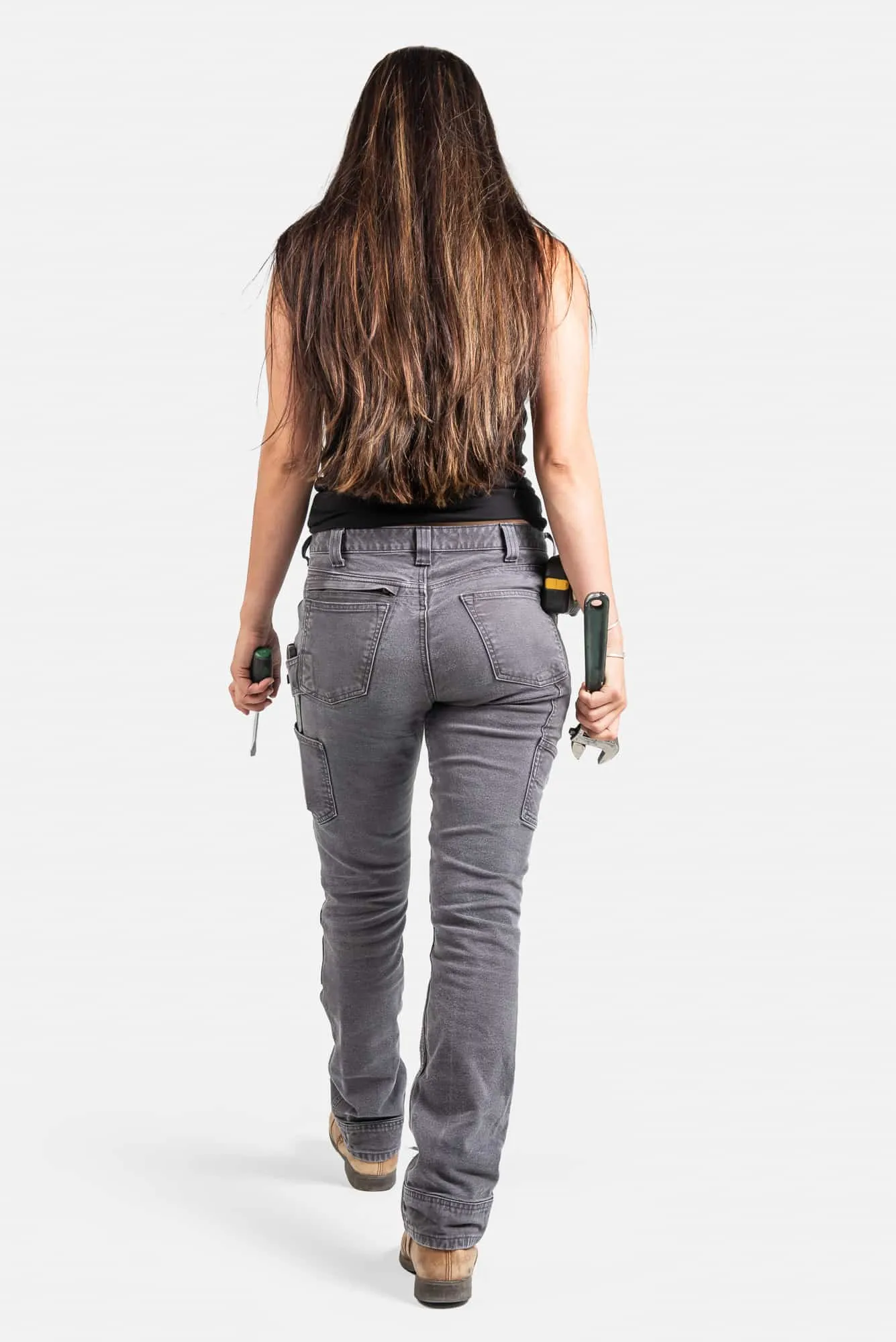 Britt Utility Pants in Dark Grey Canvas sold by Dovetail Workwear product image thumbnail 5