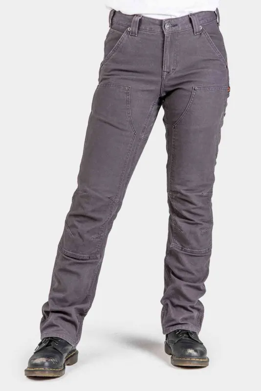 Britt Utility Pants in Dark Grey Canvas made by Dovetail Workwear
