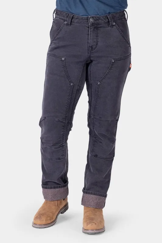 Britt Utility HOTSWAP™ Pant in Black Thermal Denim made by Dovetail Workwear