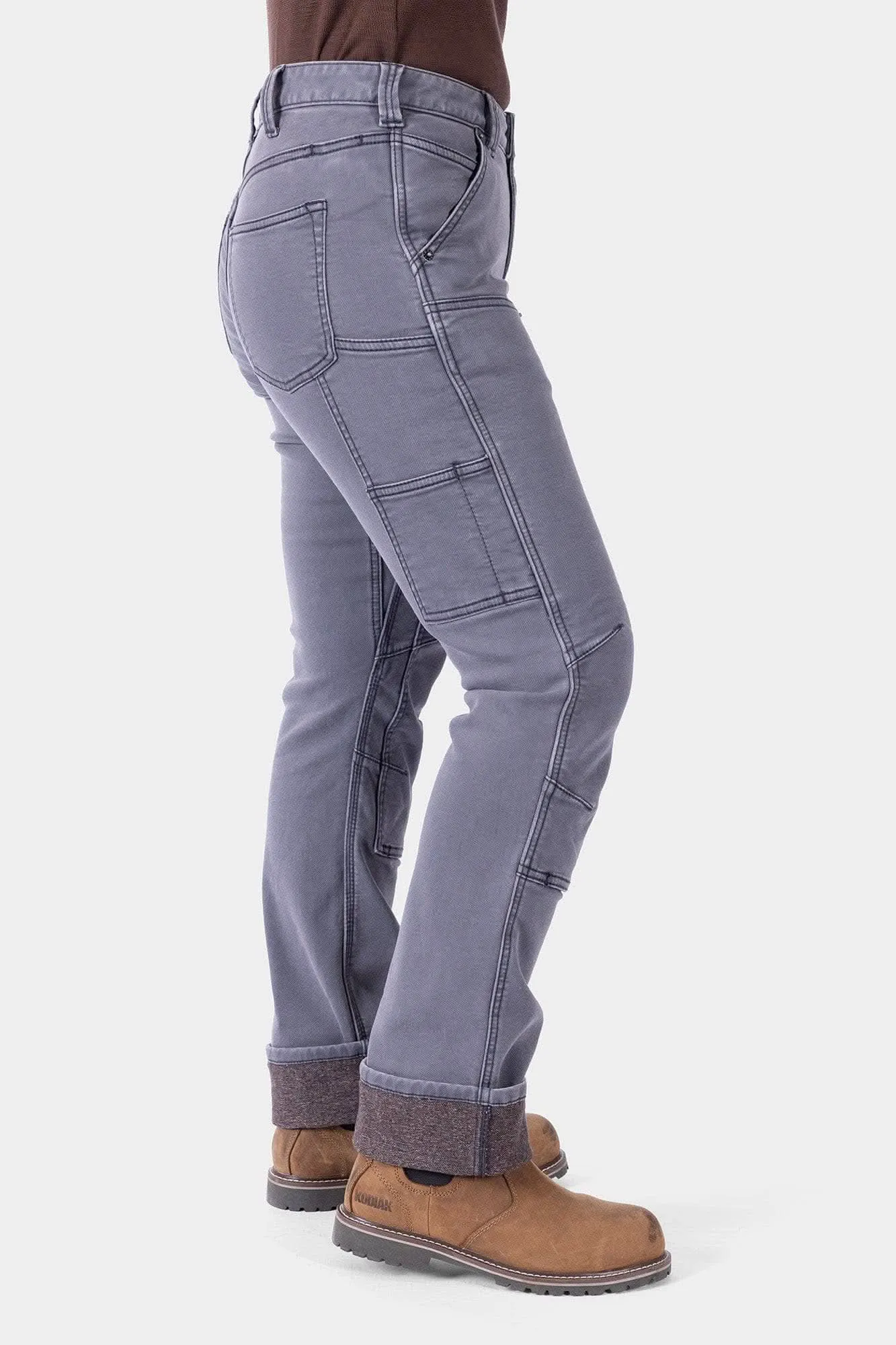 Britt Utility HOTSWAP® Thermal Denim Pant in Grey sold by Dovetail Workwear product image thumbnail 5
